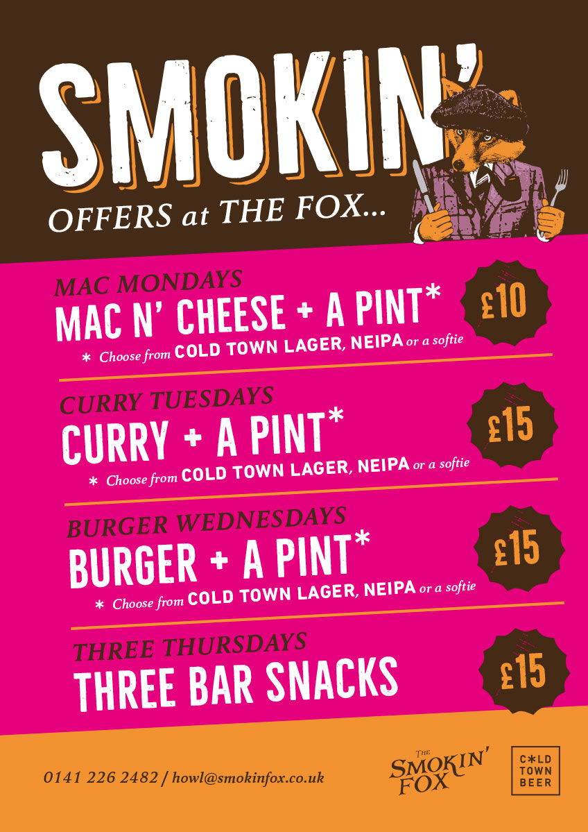 Offers at The Smokin Fox May 2022