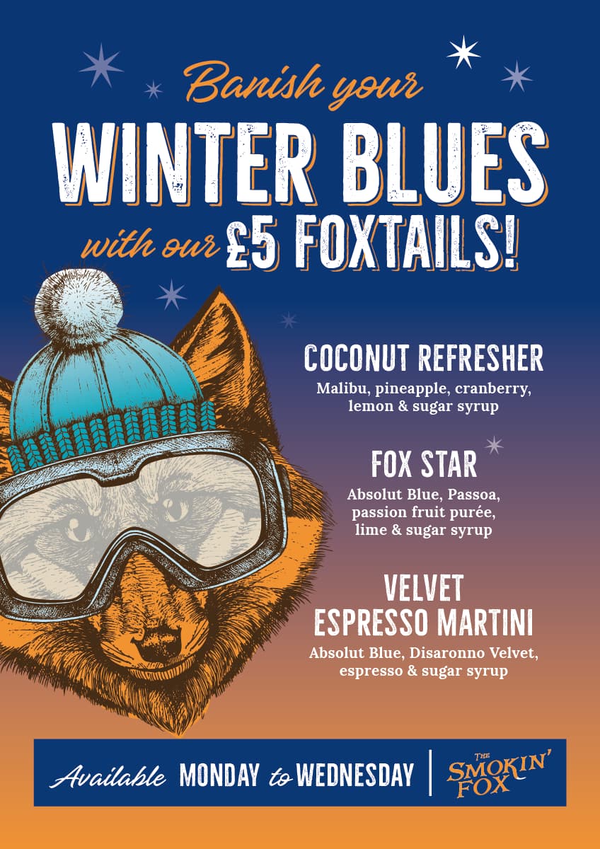 Smokin Fox Winter Blues Cocktails